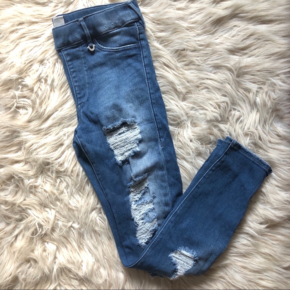 True Religion Cropped Runway Leggings